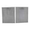 2PCS Filter 320x260x9mm Aluminized Grease Parts Silver