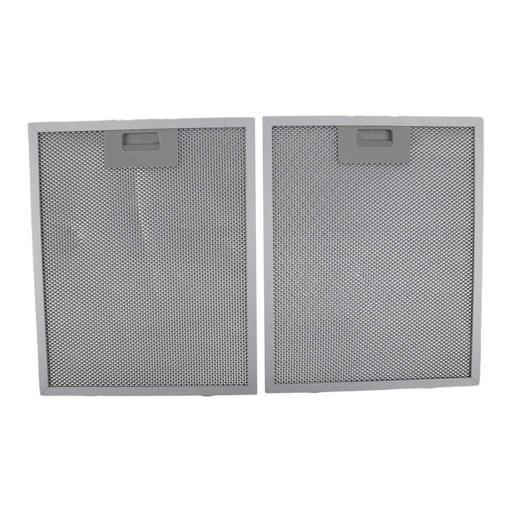 2PCS Filter 320x260x9mm Aluminized Grease Parts Silver