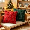 Soft Throw Pillow Cover Xmas Tree Decorative Cushion Cover Plush Cushion Cover Home Decor