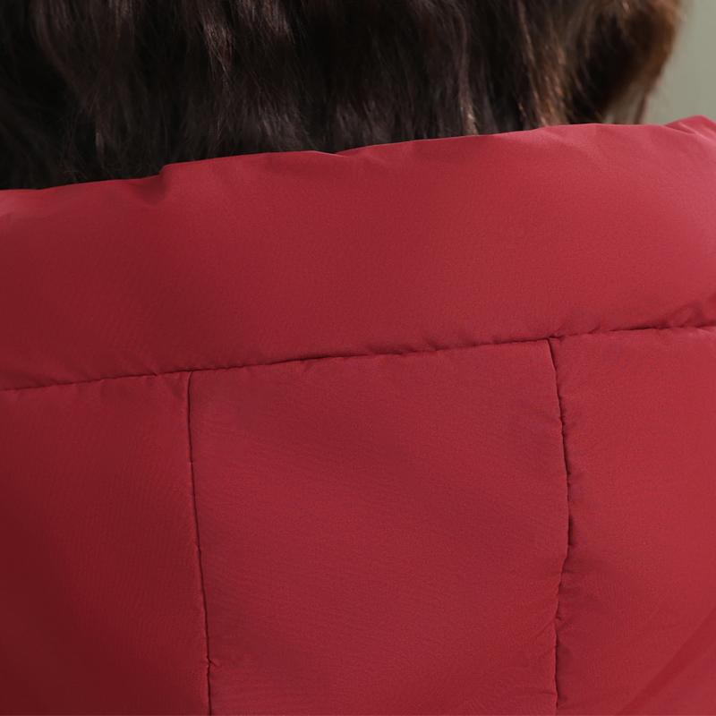 Παλτό Μεγάλου Μεγέθους XL-6XL για Γυναίκες Μέσης Ηλικίας Χειμερινά Μακριά Παρκά με Κουκούλα Χοντρά Ζεστά Καθημερινά Γυναικεία Μπουφάν