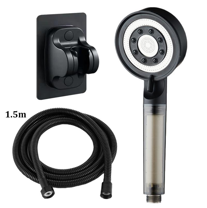 5-Mode Filter Shower Head Bathroom Home Boost Large Water Outlet Bathroom Accessories Set
