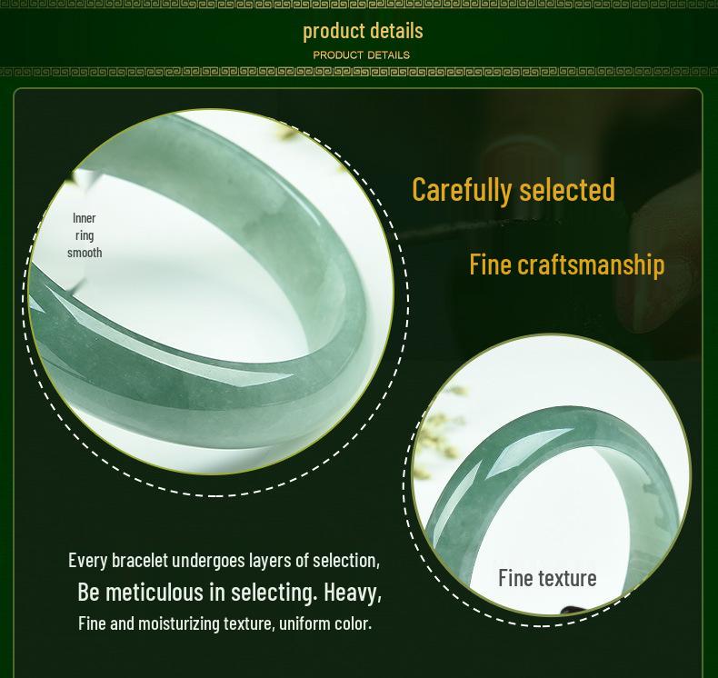 Burmese Jadeite Jade Women's Bracelet - Grade A Light Green with Certificate