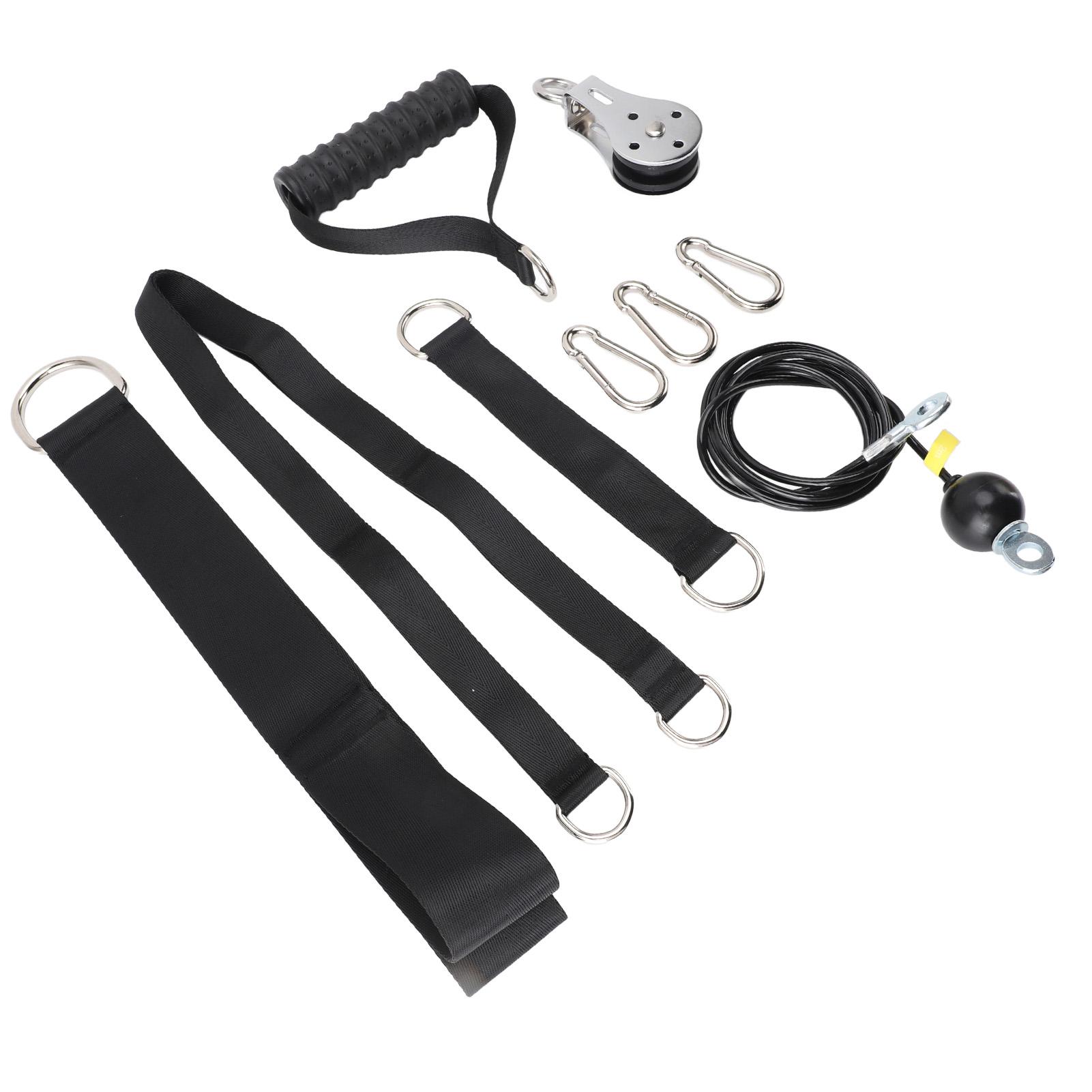 

Тросовая блочная система 2 м Стальной трос Насадка для тяги трицепса Блочная система для домашнего спортзала