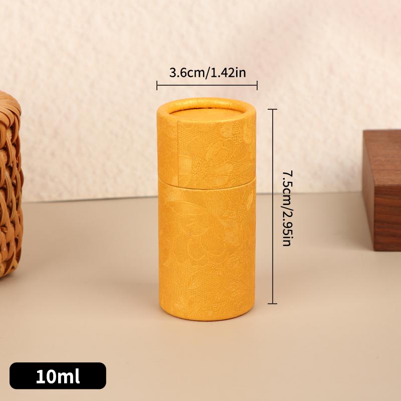 Universal Cylindrical Gift Box - 1Pcs Kraft Paper Container for Essential Oil Bottles & Tea - Eco-Friendly Packaging Solution