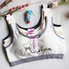 Girls' Summer Cotton Sports Vest: Wire-Free, Cute & Comfortable