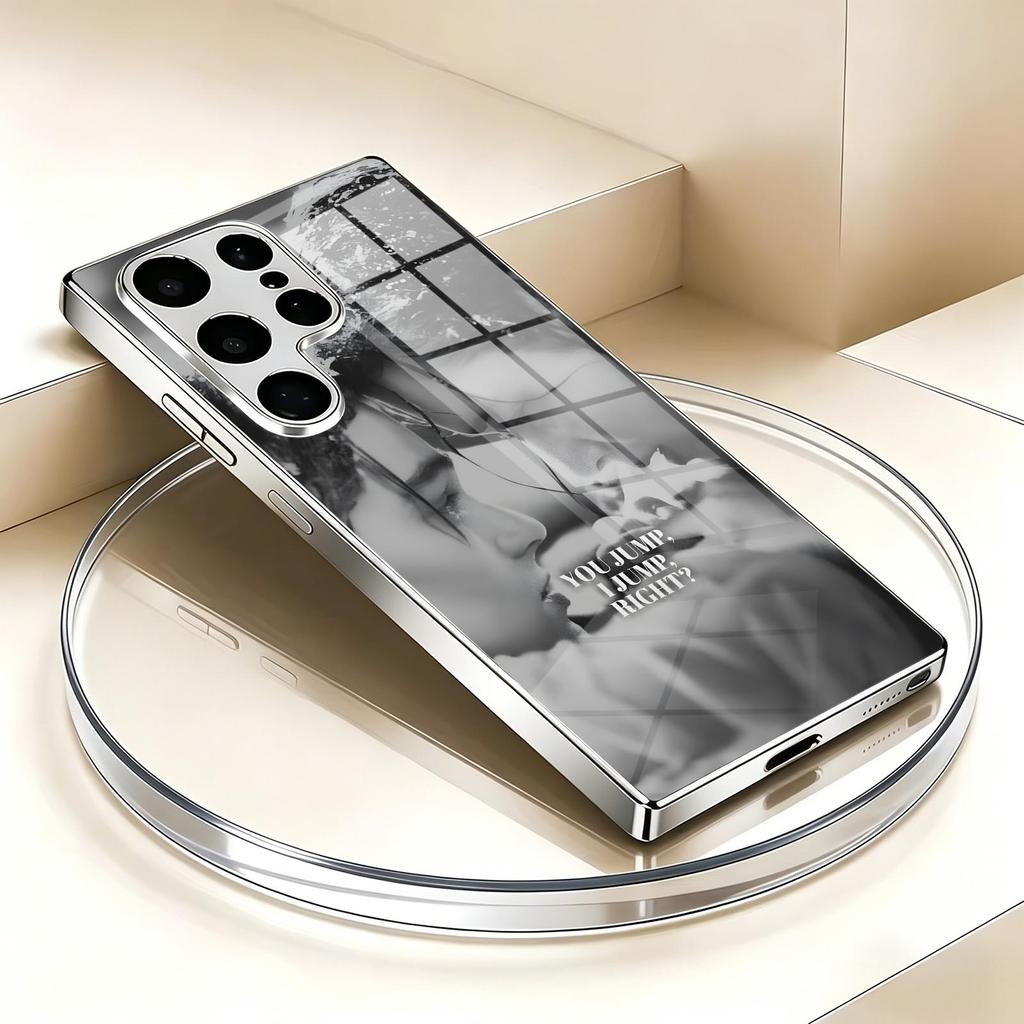 Classic movie Titanic Phone Case For Samsung S26 S25 S24 S23 S22 S21 Plus Ultra Note20 Electroplated glass Phone Case