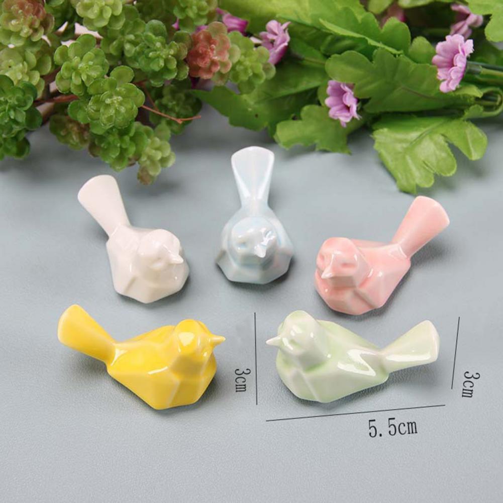 Chopstick Rest Holder Ceramic Bird Handcrafted Pen Holder Small Ornament Bonsai Pot Plants Chinese Style Kitchen Decor