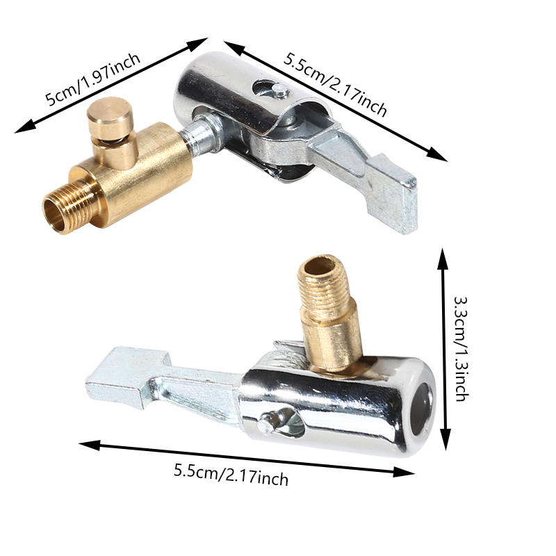 Portable Inflatable Pump For Car Tire Air Chuck Compressor Tire Inflator Tire Chuck With Barb Connector For Repair Auto Tools