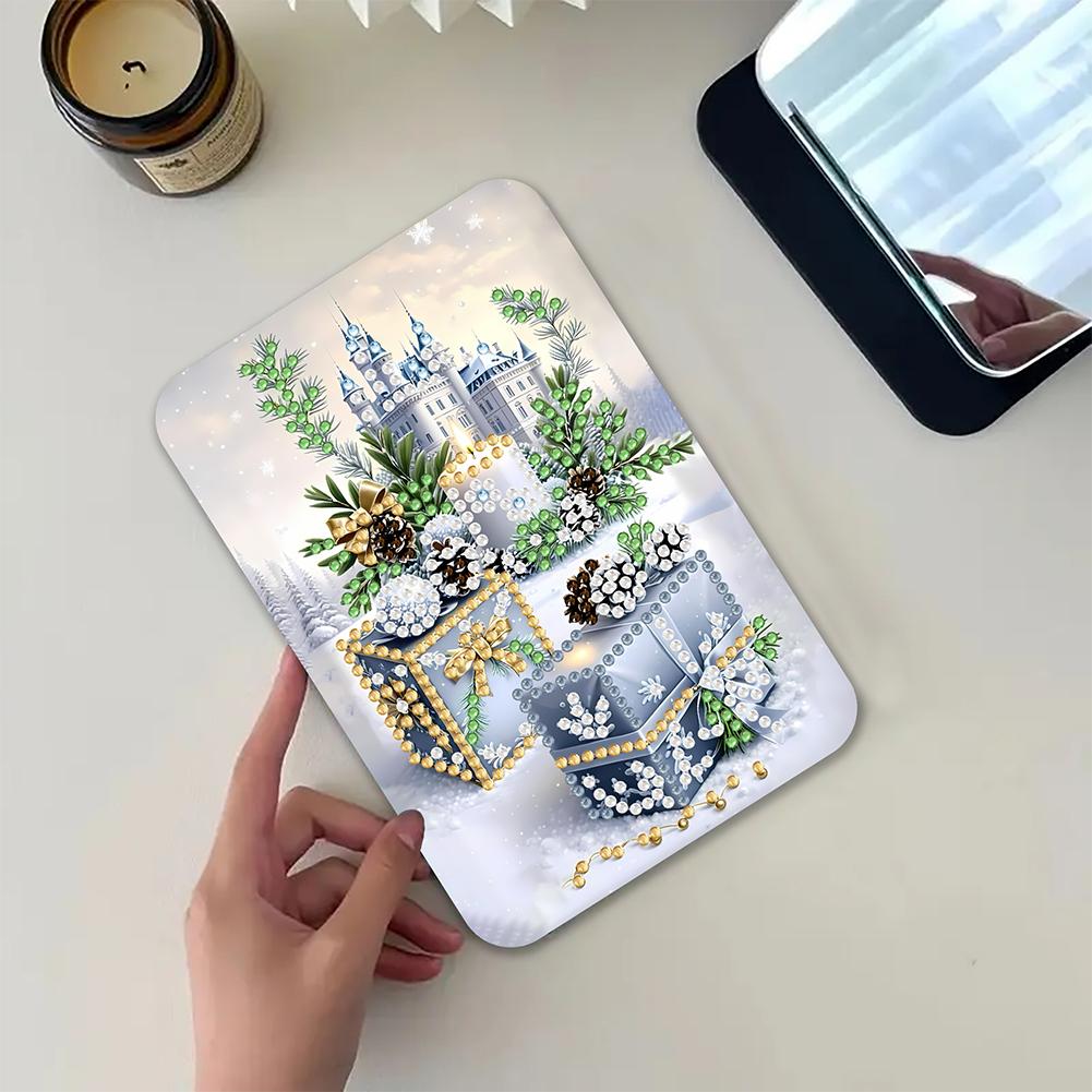 Arte com Diamantes DIY Espelho de Cristal Brilhante Forma Especial Strass Espelho de Maquiagem Espelho de Mesa para Viagem ao Ar Livre Caminhada Piquenique