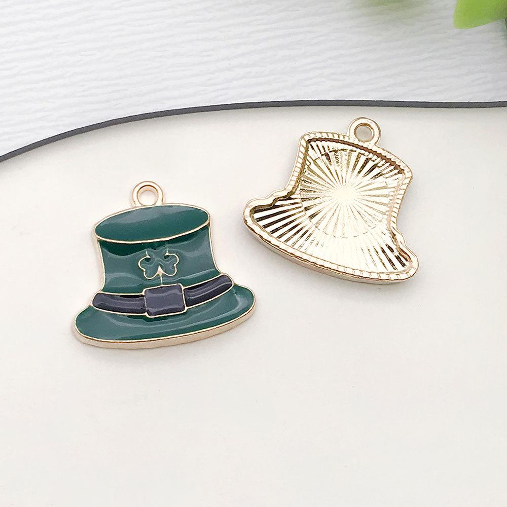 Clover Ireland DIY Jewelry: Lucky Clover Hat, Keychain, Bracelet, Earrings, Pendant, Good Luck Charm.