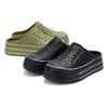 Rainbow hole shoes women's summer heightening thick-soled hole shoes hollow round head breathable soft sole outer wear beach half drag
