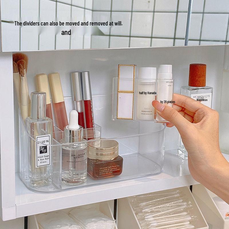 Wall-Mounted Bathroom Mirror Cabinet with Storage Shelves