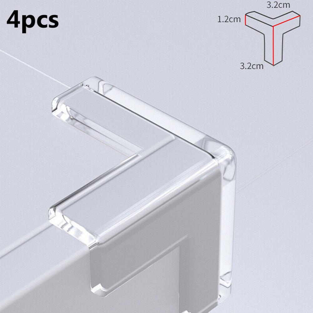 4pcs Baby Safety Table Corner Protector Furniture Edge Protection Cover Transparent Children Anti Collision Edge Guards