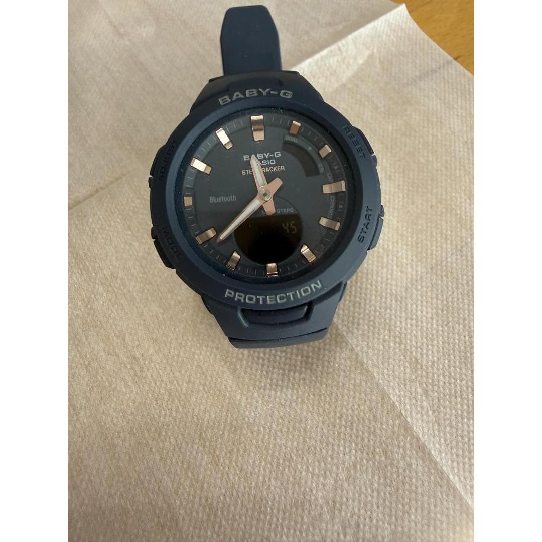 CASIO BABY-G BSA-B100 Navy Bluetooth Pedometer
