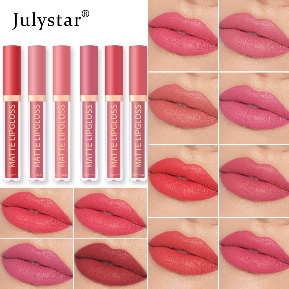 Lipgloss-Wassernebel-Matte Flüssiglippenstifte für Frauen, Europäisches und Amerikanisches Weihnachts-Make-up, Langanhaltende, Transferfeste Lippenfarbe