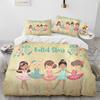 Girls Ballet Dance Duvet Cover Three-Piece Bedding 3D Printed Sheet Quilt Cover Pillowcase