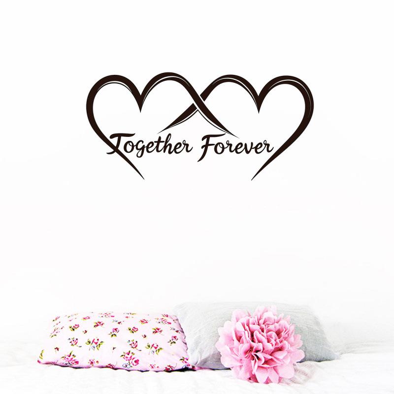 Valentine's Day 'Together Forever' Bedroom Wall Stickers