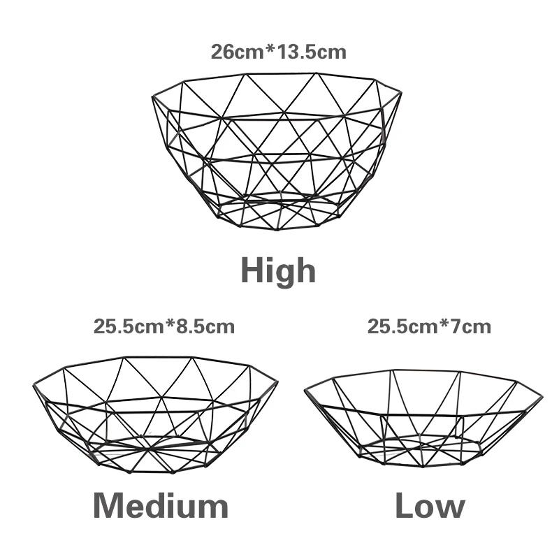 Bol cu fructe suport pentru tort Farfurii veselă Vase Farfurie pentru gustări Coș cu fructe din fier Farfurie creativă pentru fructe Coș de depozitare pentru gustări și bomboane