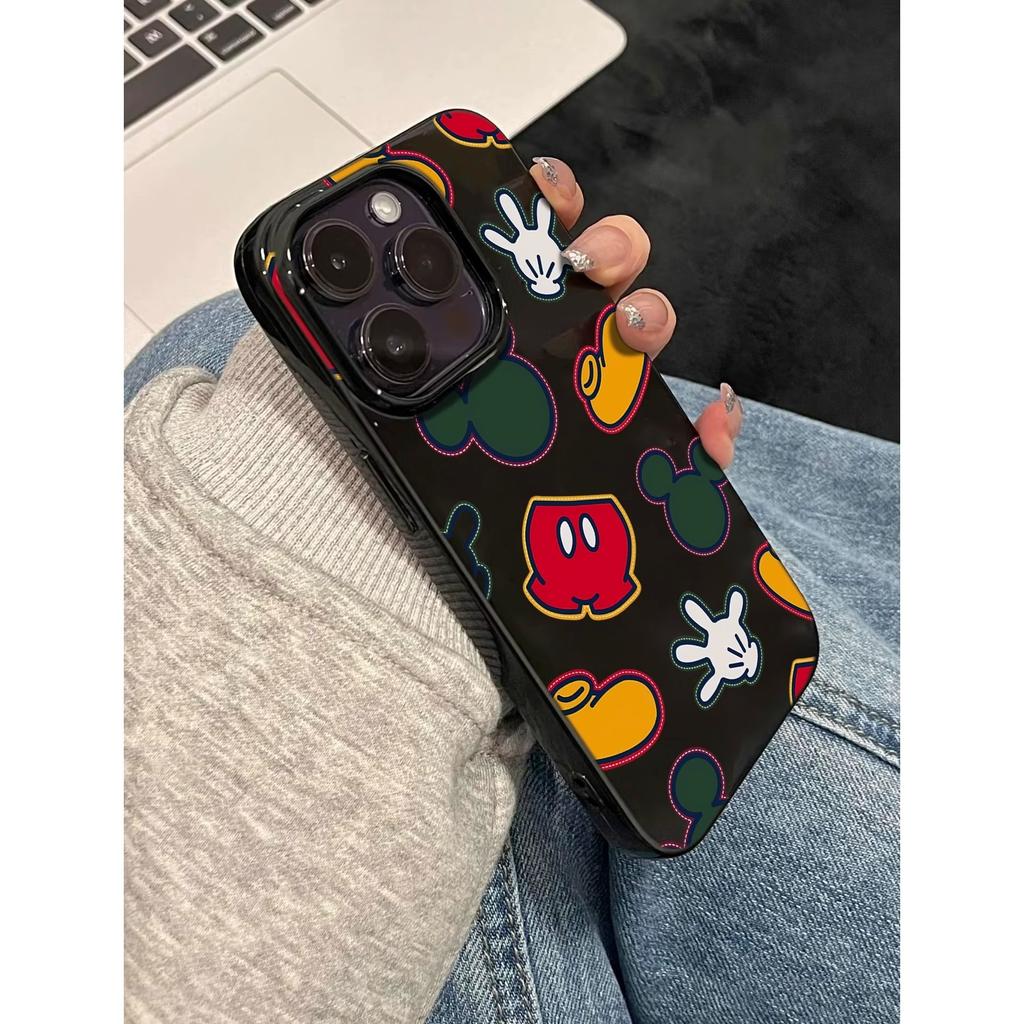 Mickey Back Illustration for IPhone15promax for Apple 14 Mobile Phone Case 11 New Model 15pro Cute 12