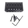 Adjustable 6 String Guitar Bridge with Wrench & Screws Metal Fixed Top Load Guitar Tailpiece Guitar Fixed Bridge