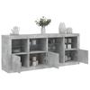 Vidaxl Armário Com Iluminação LED, Cinza Concreto, 164X37X67 Cm