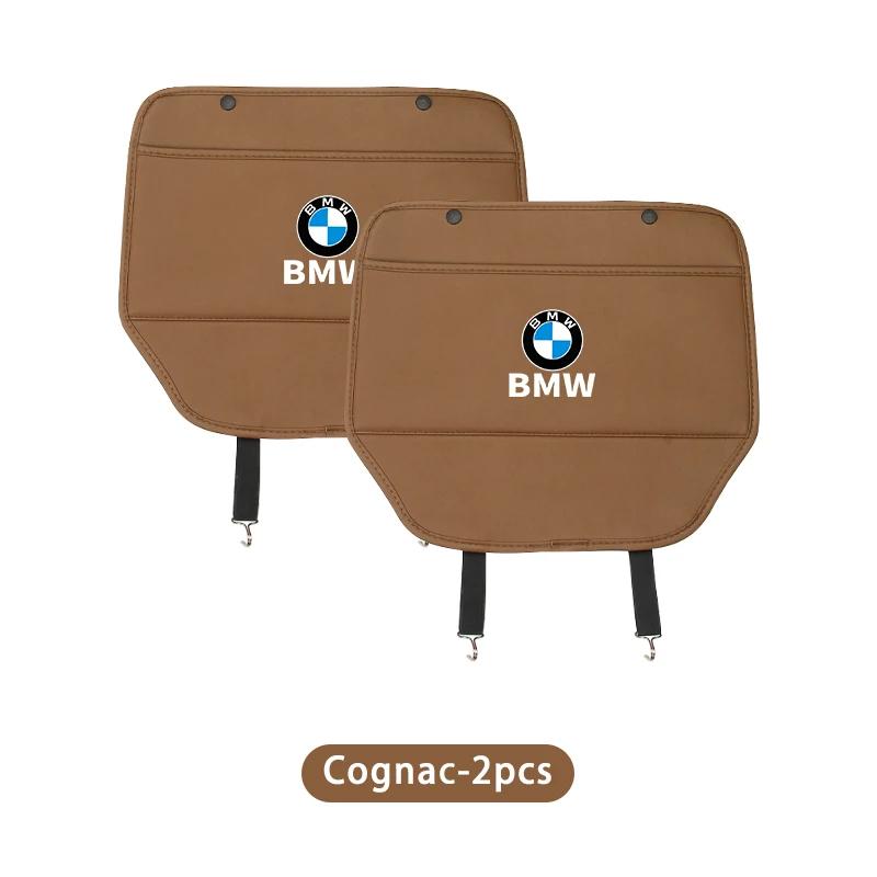 QSLE3 New 2025 Car Seat Back Anti Kick Protective Pad Cover Anti-Scratch Mat For BMW X1 X2 X3 X4 X5 X6 X7 G20 G30 6GT F10 E39 F30 E36