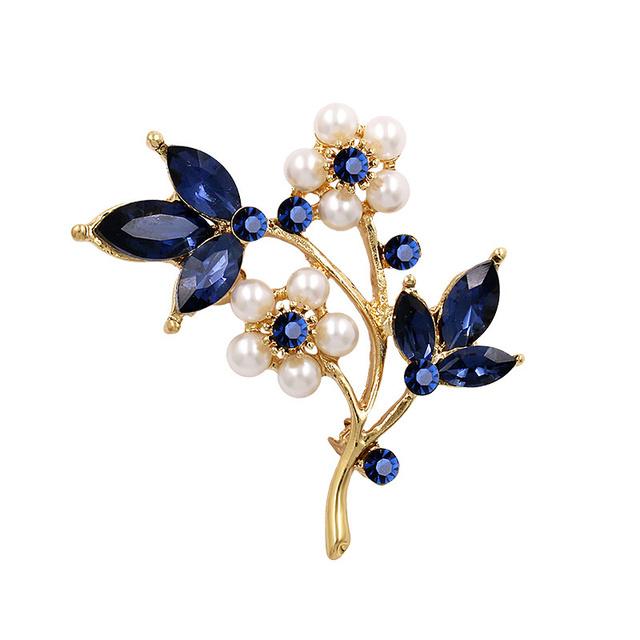 Pin Brooch Creative Fine Petal Pearl Pin Daily Wear Brooch Women 'S Rhinestone Clothing AccessoriesWedding Jewelry