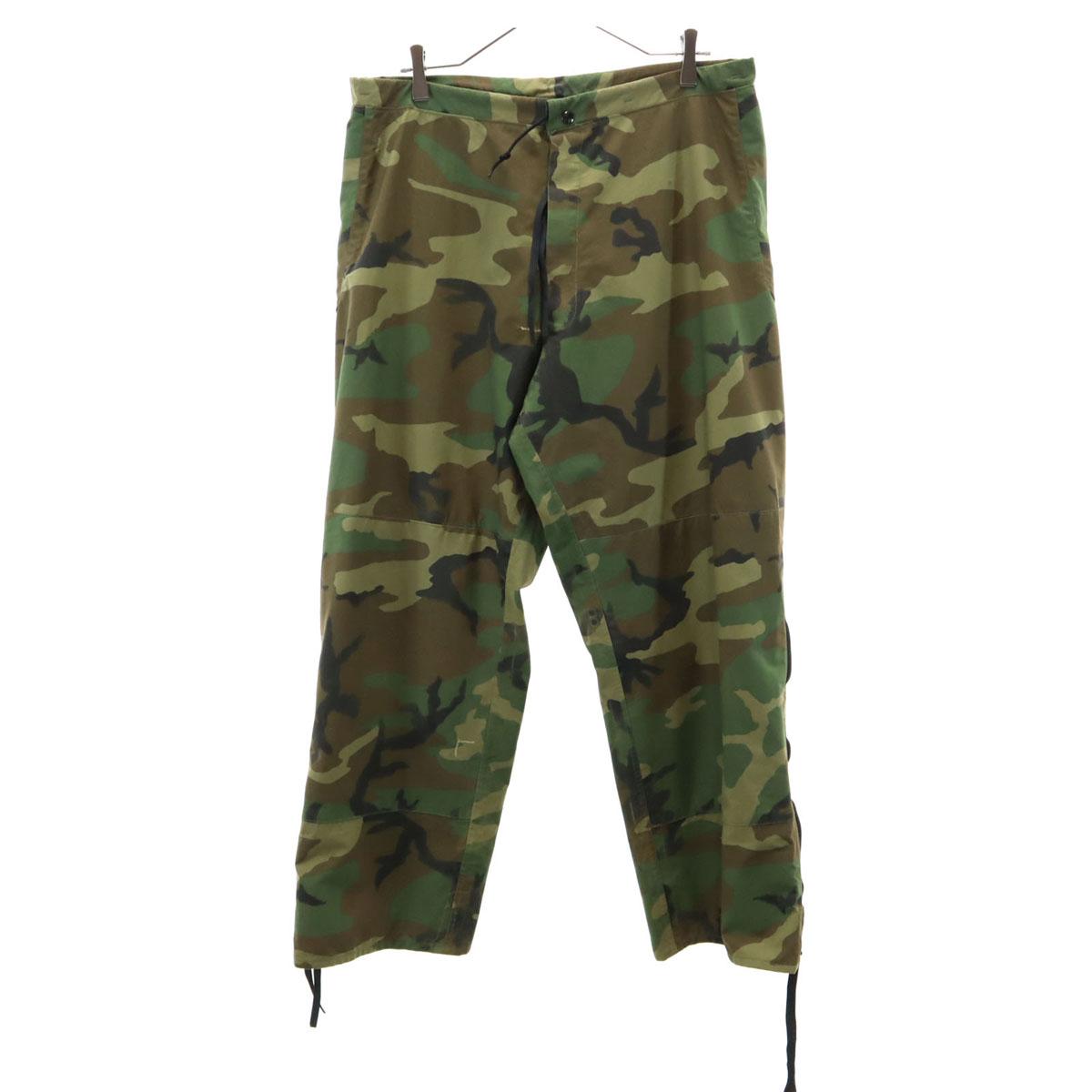 

US ARMY 90s Goretex Old Woodland duck Military pants M khaki camouflage Men s Used