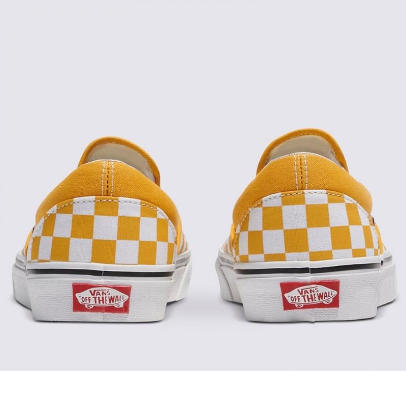 Vans Classic Slip On    Color Tiered  Checkerboard Golden Glow  Vn000bvzlsv1
