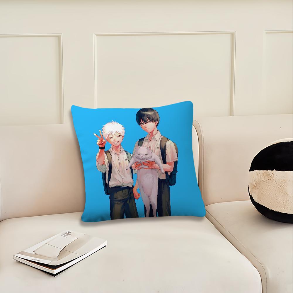 T-The Summer Hikaru Died Anime cushion cover Cushion Room Bedroom Headboard Sofa Living Backrest Nap Time Pillow Case
