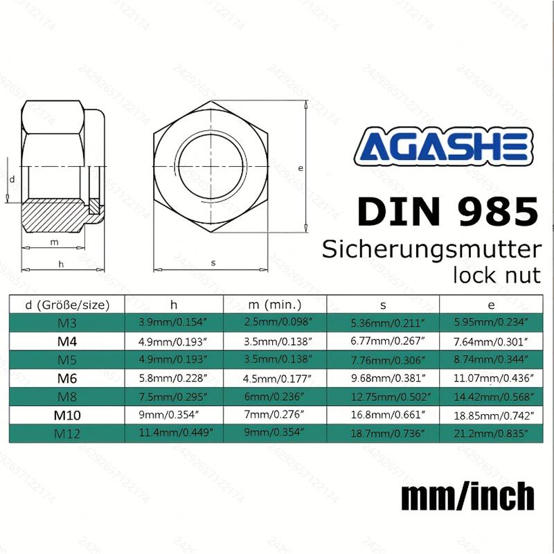 230pcs Steel Locknut Kit: Metric Nylon Insert Locknuts (M3-M12), Fully Threaded, for Bolts In Various Environments.