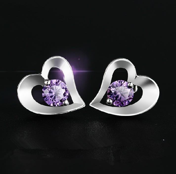 Silver-Plated Hypoallergenic Stud Earrings for Women - Korean Fashion Gift