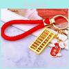Adorable Metal Keychain With Lucky Abacus Design For Celebrations And Gifts
