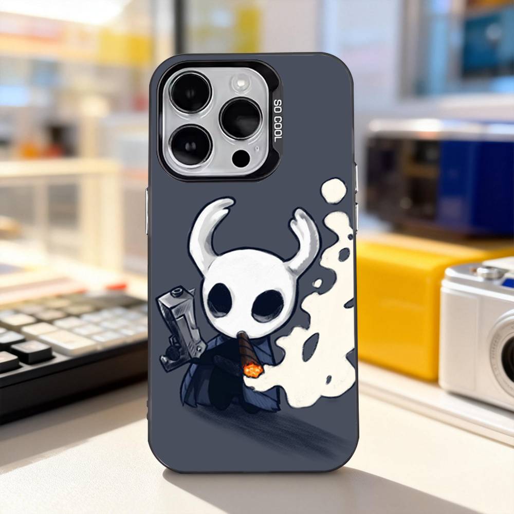 

Game H-Hollow Knight Cute Phone Case For iPhone 17,16,15,14,13,12,11,Pro,XS,Max,Plus,Mini,SE4,E IMD Matte Black iPhone12mini