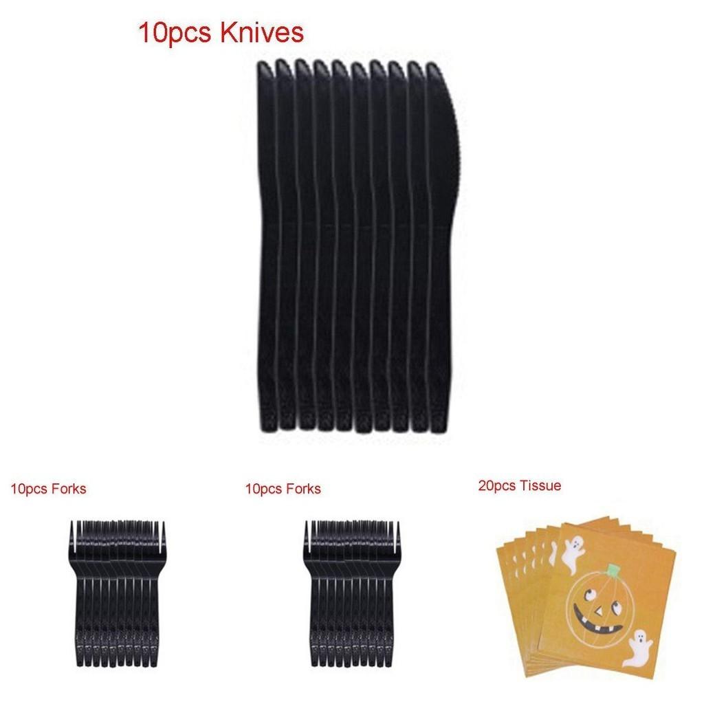 Halloween Party Decoration Supplies Including Pumpkin Tablecover And Straws**