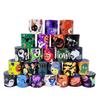 12pcs Halloween Slap Bracelets 2025 Pumpkin Witch Spider Web Bracelets Ghost Festival Gifts Kids Happy Halloween Party Decor
