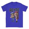Men ACDC T Shirts   Tops Vintage Short Sleeve Round Neck Tees Plus Size T-Shirt