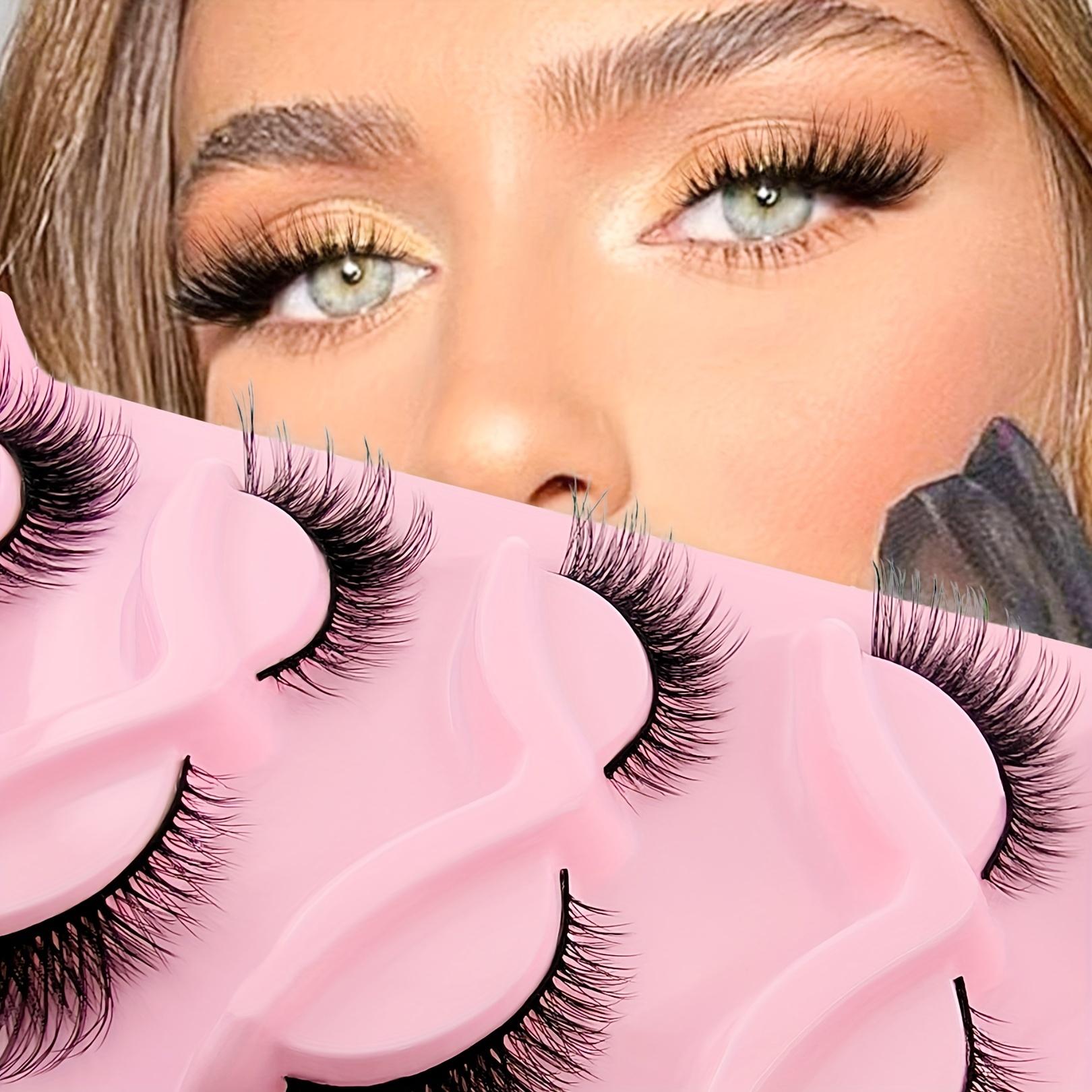 5 пар длинных пушистых ресниц «кошачий глаз» — натуральные универсальные накладные — фото 5