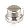 O2 Sensor Bung Stainless Steel Oxygen Mounting Bungs and Plugs Adapter M18 X 1.5 Thread Notched Style Exhaust Weld In Bung with
