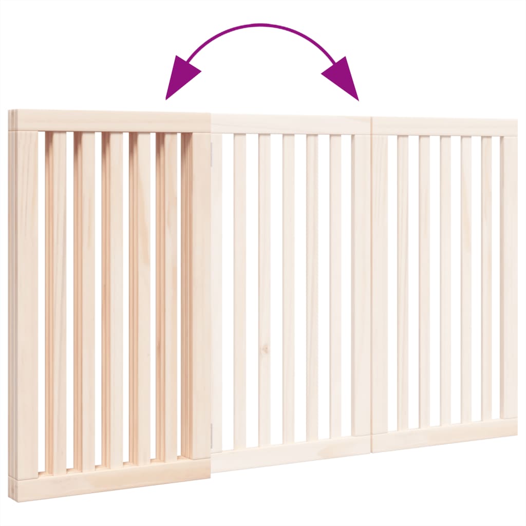 Vidaxl Foldable Pet Safety Gate, 3 Panels, 150 Cm