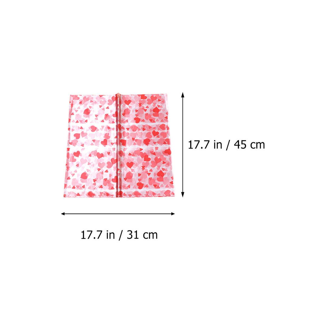 50 Sheets Ecofriendly Heart Pattern Wrapping Paper for Gifts Bouquets DIY Craft Projects Wrapping Paper for Bouquet