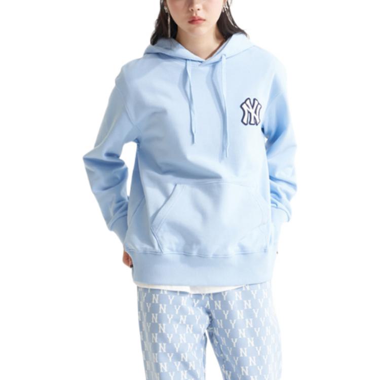 MLB New York Yankees Sweatshirts Unisex Blue Hooded Moderate Regular 3AHDM0121-50BLL