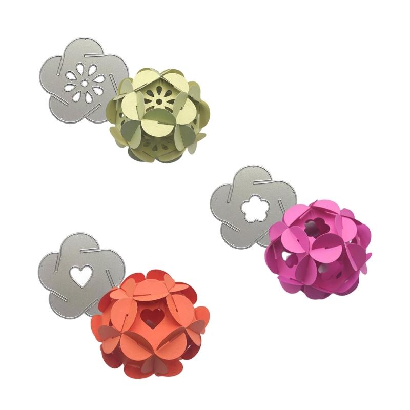 3D Flower Metal Cutting Dies DIY Craft Carbon Steel Embossing Template Stencil Scrapbooking for Card Die Cuts Mold