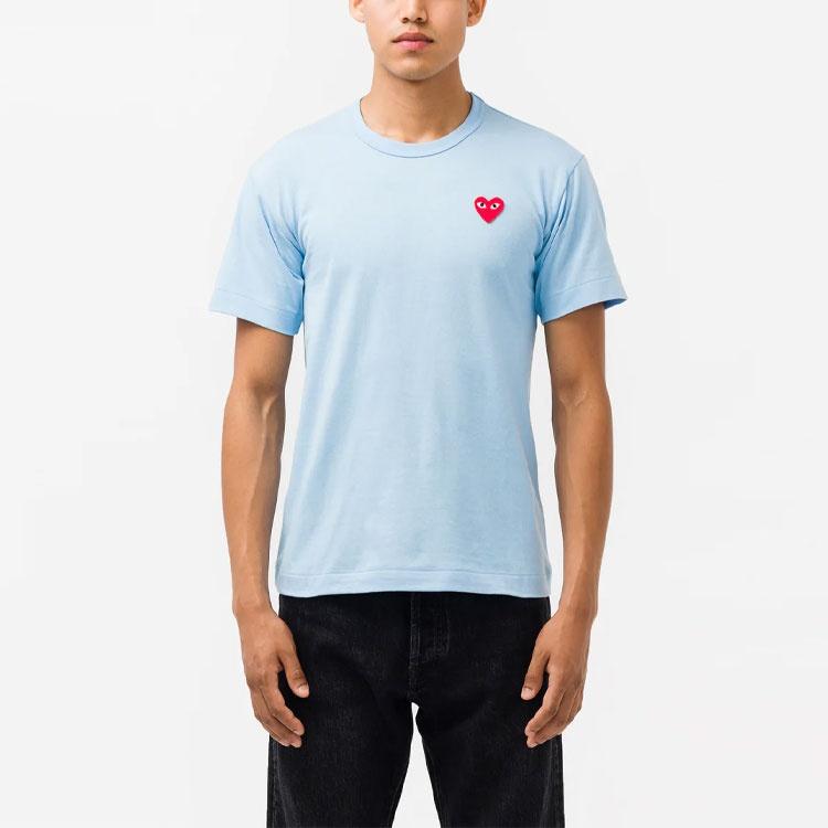 Comme des Garçons PLAY COMME Des GARCONS PLAY Kawakubo Rei Red Love Embroidered Blue Men's AZ-T272-051-1