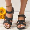 Fashion Plus Size Fashion Wedge Sandals Women Summer 2025 Casual Platform Walking Sandalias Mujer Comfortable Non Slip Beach Shoes Woman