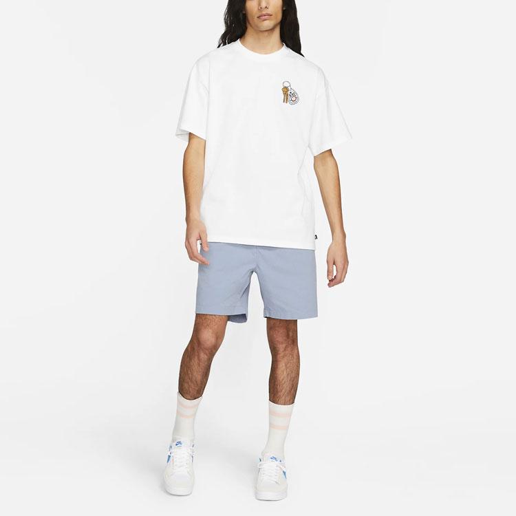 Nike SB Skateboard Crew Neck Short Sleeve T-Shirt Men Tops White DD1307-100