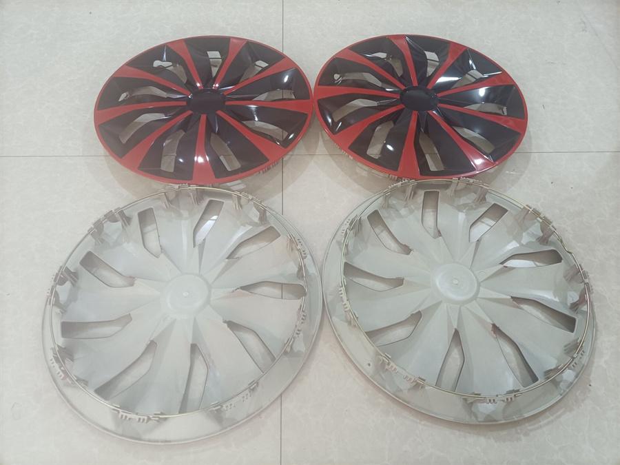 4 Piezas/Set Tapacubos Universales para Rueda de Coche 16" Tapas de Rueda Cubiertas de Rueda Cubierta de Piel para Llanta de Automóvil Accesorios de Decoración para Coche
