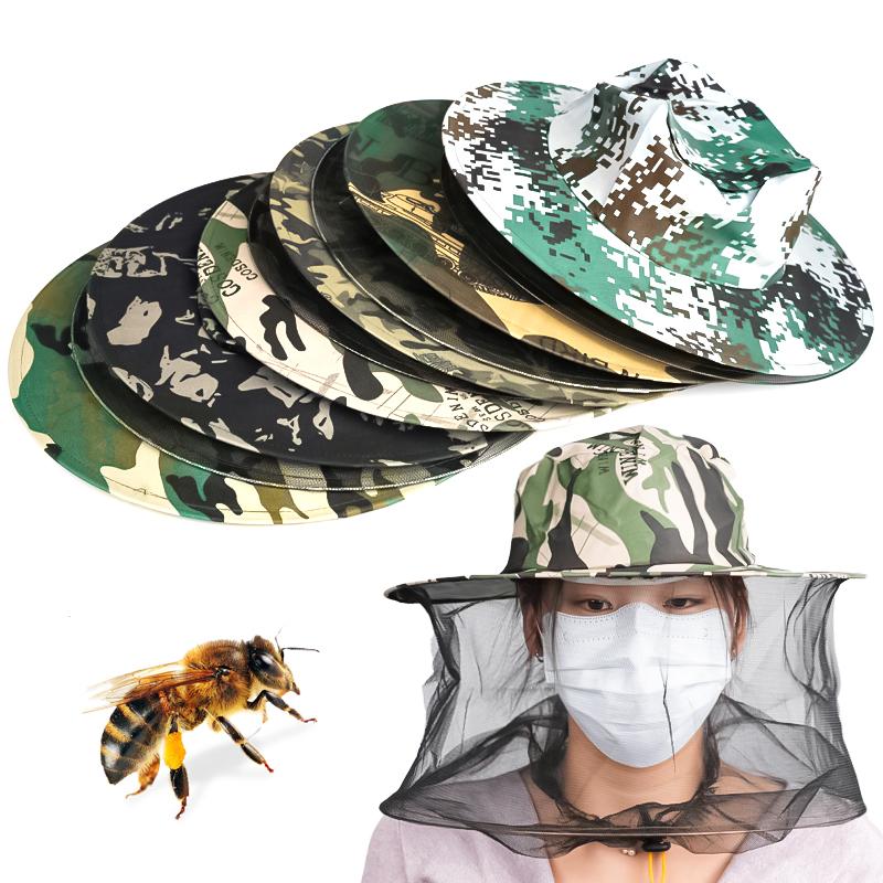 1pc Anti Bee Hat Protecting Beekeeper Hats Small Mesh Fishing Hat Sunscreen Hat Apiculture Supply Preventing Insect Tool