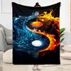 Yingyang Blanket Durable Comfort Perfect for Office Chair Office Picnics Four Seasons Universal Digital Print