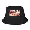 Flamingo Bucket Hat Panama For Kids Bob Hats Hip Hop FisherUnisex Summer Beach Fishing Unisex Caps